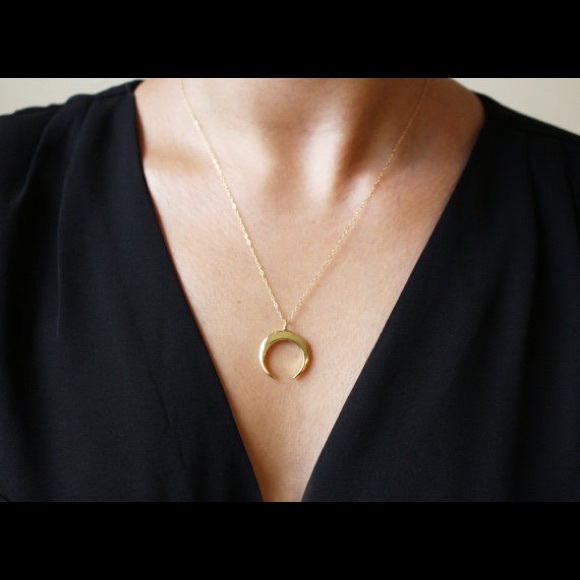 2/$25—Silver & Gold Crescent Moon Necklaces!! - Picture 3 of 3